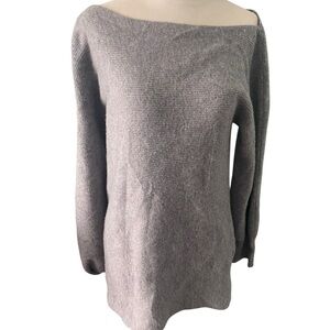 Theory Merino Wool Grey Asymmetrical sweater